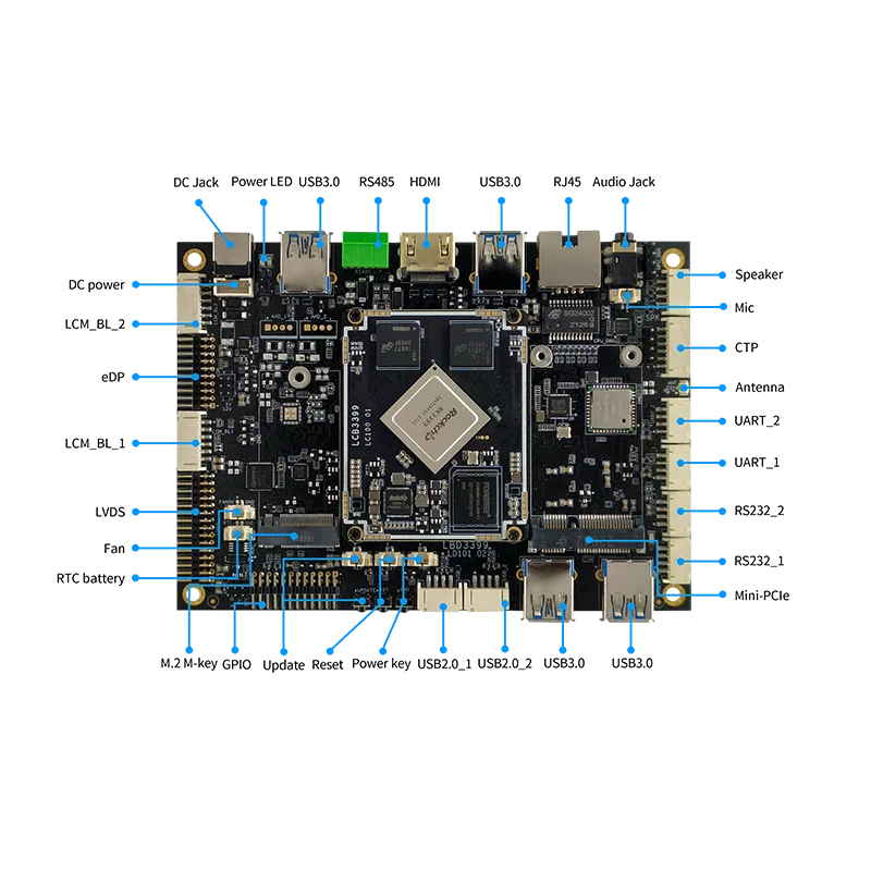 this picture is neardi' single board computer LKD3399 5