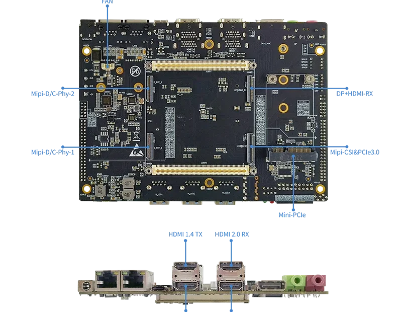 this picture is RK3588s sbc-neardi' single board computer LKD3588 4